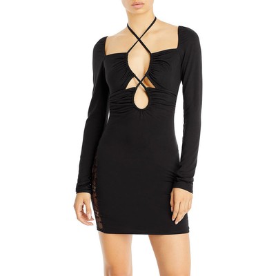 

Черное приталенное мини-платье-футляр Fore Women  BHFO 2490, Черный