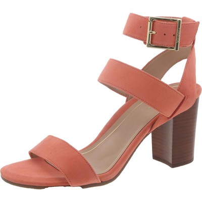 Vionic Womens Sofia Pink Suede Ankle Strap Heels Shoes 10 Wide (C,D,W) BHFO 2764