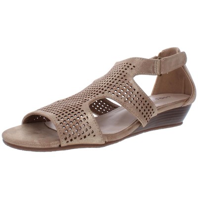 

Женские сандалии на танкетке Array Tati Bronze Shimmer шириной 10,5 (C, D, W) BHFO 2244, Бронза