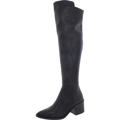 

Женские кожаные ботфорты Steve Madden Allix с миндалевидным носком BHFO 0879, Черный, Allix