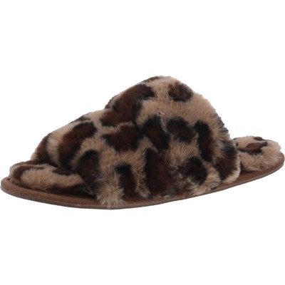 

Женские шлепанцы из искусственного меха Steve Madden Dreamer Tan, большие BHFO 2759, Leopard