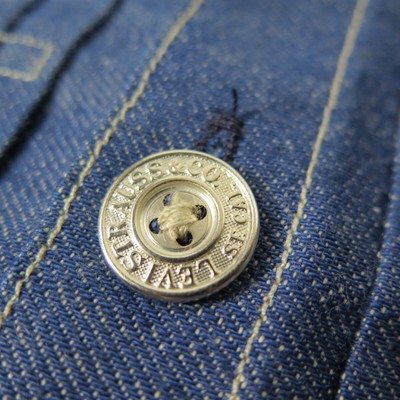 Pre-owned Levi's Pleated Blouse / Rigid Levis 1879model Made In Japan Size 40