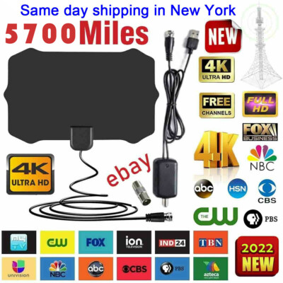Digital TV Antenna  Range Signal Booster Amplifier HDTV Indoor HD 1080P