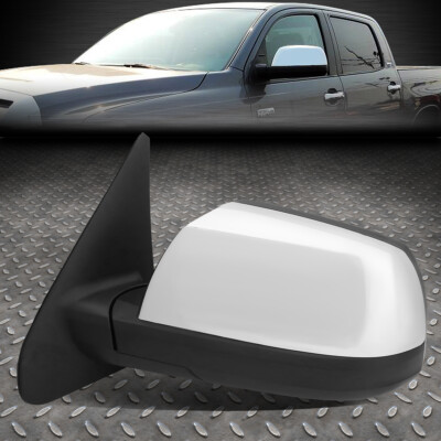 ДЛЯ 07-18 TOYOTA TUNDRA С ЭЛЕКТРОПРИВОДОМ И ПОДОГРЕВОМ В СТИЛЕ OE LH /ЛЕВОЕ БОКОВОЕ ЗЕРКАЛО ЗАДНЕГО ВИДА ХРОМИРОВАННОЕ