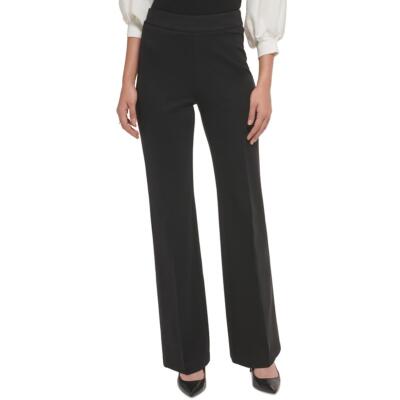 Женская рабочая одежда с высокой посадкой и логотипом DKNY, широкие брюки BHFO 8333