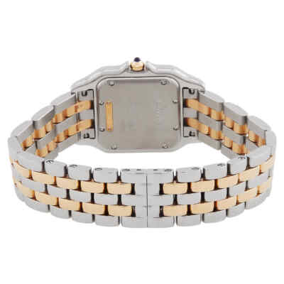 Pre-owned Cartier Panthere Medium Model Silver Dial Ladies Watch W2pn0007