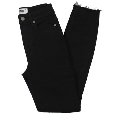 7 For All Mankind Женские джинсы Margot Black с высокой посадкой по щиколотку из денима 24 BHFO 8406