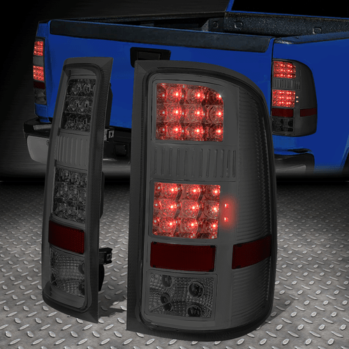 [ПОЛНЫЙ СВЕТОДИОД]ДЛЯ 07-14 GMC SIERRA 1500 2500HD 3500HD ЗАДНИЕ ФОНАРИ СТОП-СИГНАЛЫ ДЫМЧАТЫЕ