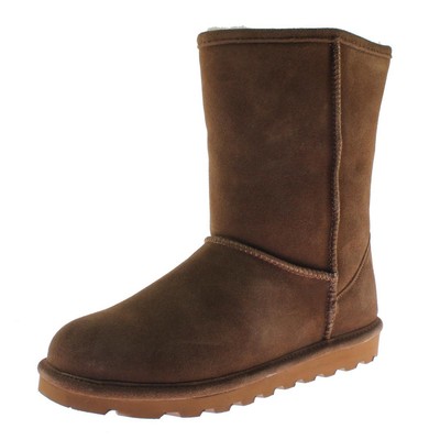 Женские короткие коричневые ботинки из овечьей шерсти Bearpaw Elle Short 8 среднего размера (B,M) BHFO 5855