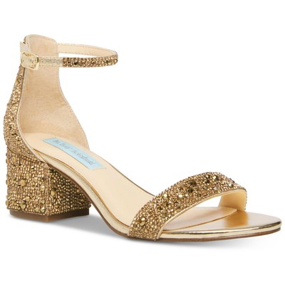 Betsey Johnson/ женские нарядные туфли Mari на высоком каблуке со стразами; BHFO 2113