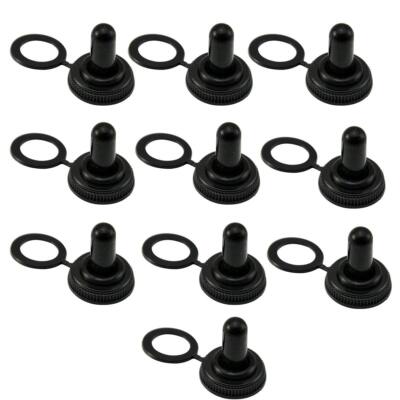 Autoec 10x 11mm 7/16'' Rubber Toggle Switch Boot Weatherproof Cover 