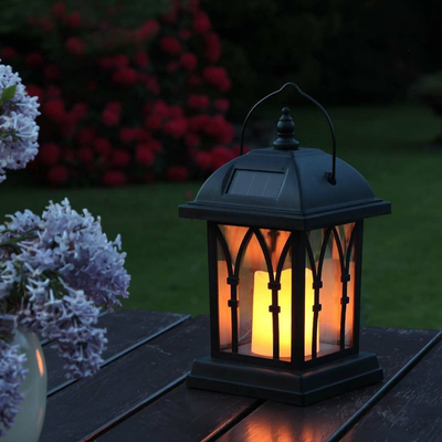 Solar Candle Realistic Flickering Effect LED Lantern Lights