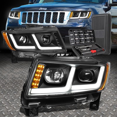 ДЛЯ 11-13 СВЕТОДИОДНЫХ ФАР ПРОЕКТОРА GRAND CHEROKEE LED DRL ЧЕРНОГО/ЯНТАРНОГО ЦВЕТА + НАБОР ИНСТРУМЕНТОВ