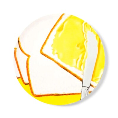 JAMES ROSENQUIST x Coalition / Homeless 'White Bread' Ltd Ed Pop Art Plate *NIB*