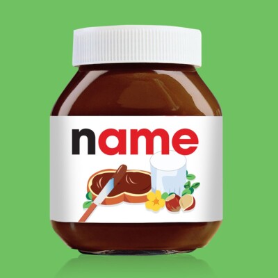 Personalised Nutella Original Label - 750g Nutella Jar!