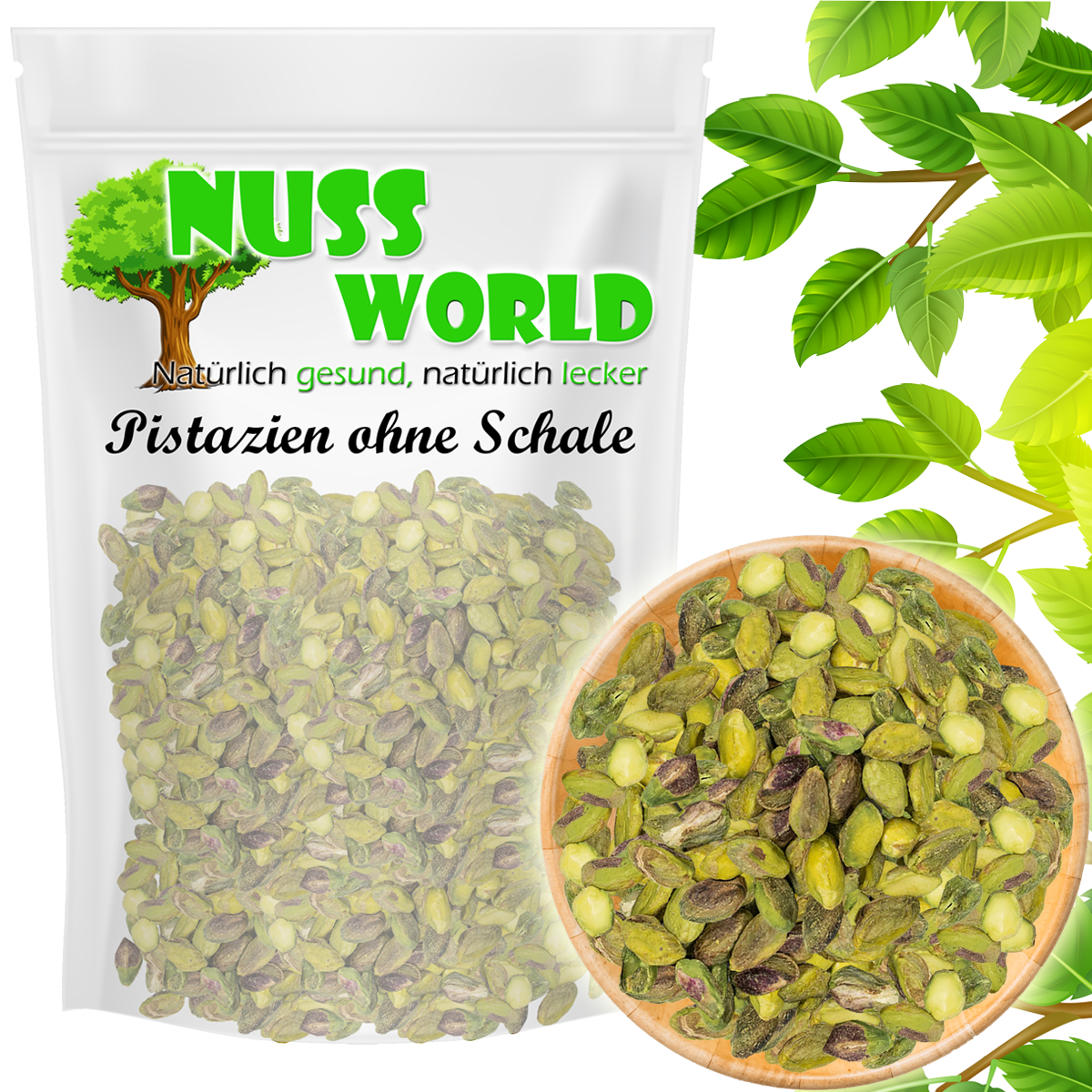 Pistazien ungesalzen geschält ohne Schale Top & Frisch 500g naturbelassen