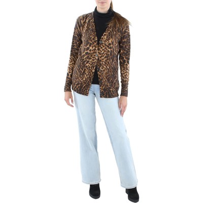 

Женская коричневая шерстяная рубашка Lauren Ralph Lauren, свитер-кардиган, топ  BHFO 4848, Multi