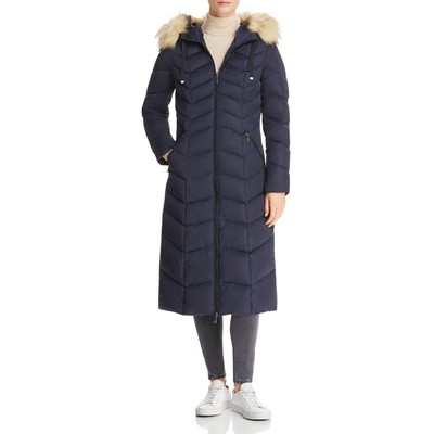 

Женская синяя зимняя пуховая парка Tahari Jacqueline Maxi, верхняя одежда  BHFO 7233, Galaxy, Jacqueline