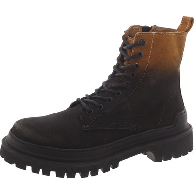 Мужские ботинки Guardian Steve Madden черного цвета на шнуровке 7 Medium (D) BHFO 7026
