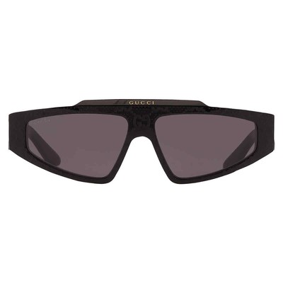 Pre-owned Gucci Grey Browline Ladies Sunglasses Gg1591s 001 58 Gg1591s 001 58 In Gray