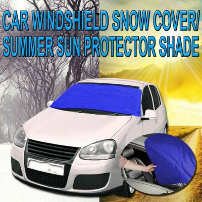 Zone Tech Car Windshield Snow Cover Truck Frost Ice Protector Sun Shield 35x70''