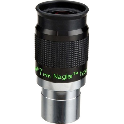 Tele Vue Nagler Type-6 7-миллиметровый сверхширокоугольный окуляр 1,25 дюйма с углом обзора 82 градуса