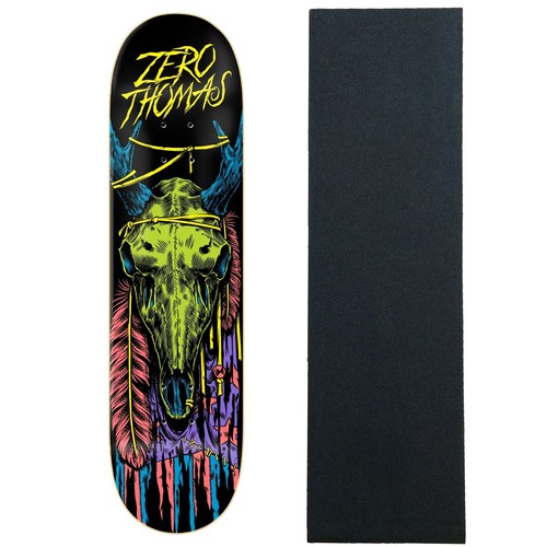 Zero Skateboard Deck Jamie Thomas Black Light 8.25