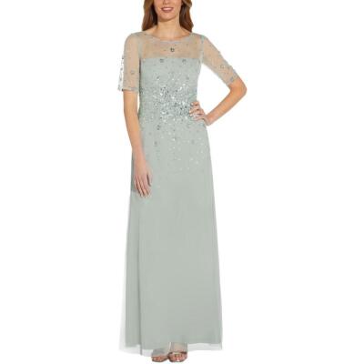 

Женское шифоновое вечернее платье Papell Studio by Adrianna Papell BHFO 7672, Frosted sage