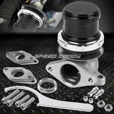 UNIVERSAL EXTERNAL 14-PSI 38MM TURBOCHARGER V-BAND 5" WASTEGATE W/SPRING BLACK