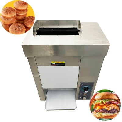 Vertical Electric Hamburger Toasting Machine Commercial Burger Bread Baking 110V