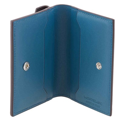 Pre-owned Montblanc Meisterstuck Selection Soft Card Holder - Ottanio 131258 In Check Description