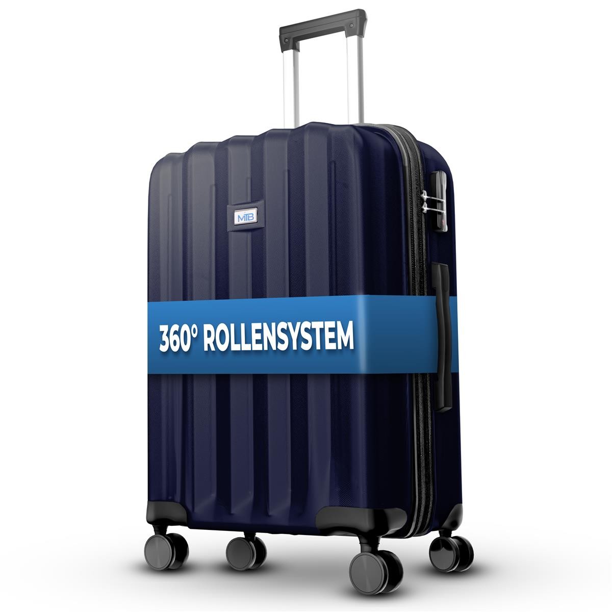 Reisekoffer Dunkelblau XL-75cmReisetasche Koffer Handgepäck Tasche Trolley ABS 