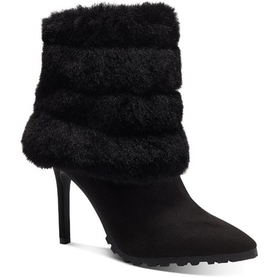 

Thalia Sodi Женские черные классические ботильоны Rylie 5 Medium (B,M) BHFO 3846, Black micro fur, Rylie