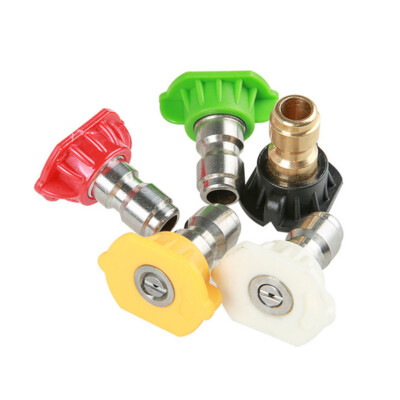 5pcs Pressure Washer Spray Tips Nozzles High Power Kit Quick Connect 1/4'' Set