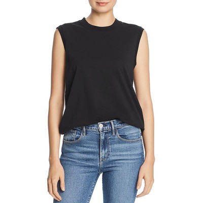 ATM Womens Black Crewneck Short Sleeves Casual Pullover Top Shirt XL BHFO 0622