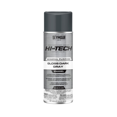 Seymour 16-117 Hi-Tech Enamel Gloss Dark Gray 12 oz