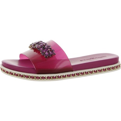 

Karl Lagerfeld Paris Женские фиолетовые шлепанцы Туфли 6 Средний (B,M) BHFO 7307, Фиолетовый, BHFO