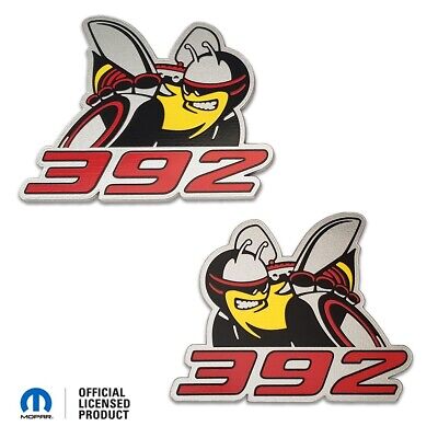 Custom Made Mopar Licensed Scat Pack Bee 392 2PC Set Acrylic Badge Emblem Logo