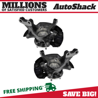 Front Steering Knuckle & Wheel Bearing Hub Assembly Pair for Toyota Camry 2.4L