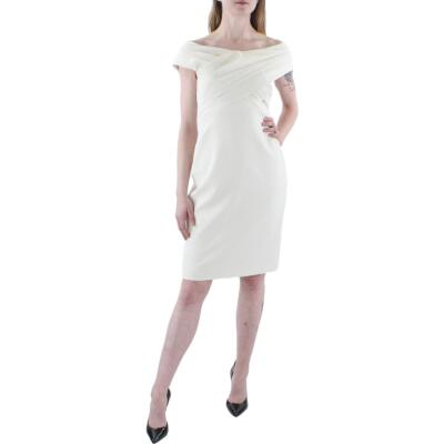 Женское платье-футляр Lauren Ralph Lauren с искусственным запахом и драпировкой выше колена BHFO 5838