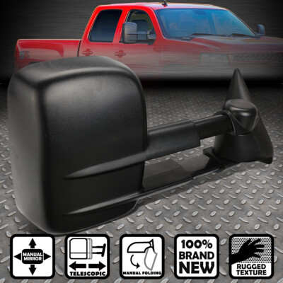 ДЛЯ 99-06 SILVERADO/SIERRA ПРАВАЯ РУЧНАЯ РЕГУЛИРОВКА/ТЕЛЕСКОПИЧЕСКОЕ ЗЕРКАЛО ЗАДНЕГО ВИДА