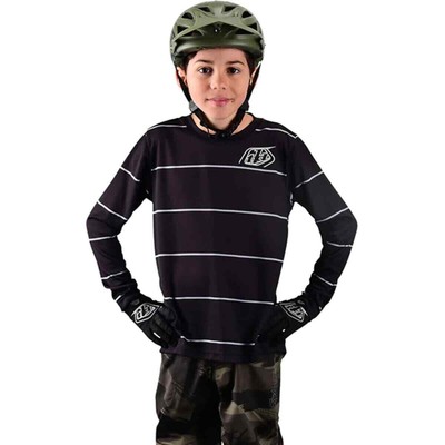 

Джерси с длинными рукавами Troy Lee Designs Flowline — для мальчиков Revert Black, Troy Lee Designs