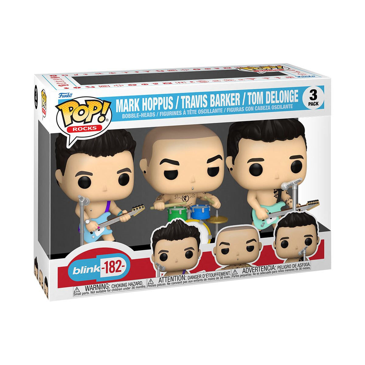 Funko Pop Rocks Blink 182 Band Vinyl Set 3 Pack What's My