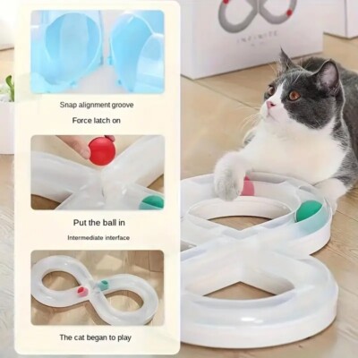 Cat Interactive Turntable - Engaging Track Toy for Unleashing Cat Nature