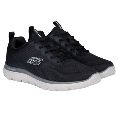 Skechers Men's Summit Sneaker Lite-Weight in Black, Sz 9