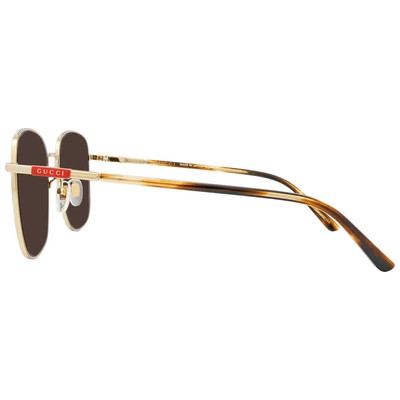Pre-owned Gucci Brown Square Men's Sunglasses Gg1350s 002 58 Gg1350s 002 58