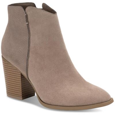 Sun + Stone Womens Graceyy  Taupe Booties Heels 11 Medium (B,M) BHFO 4248
