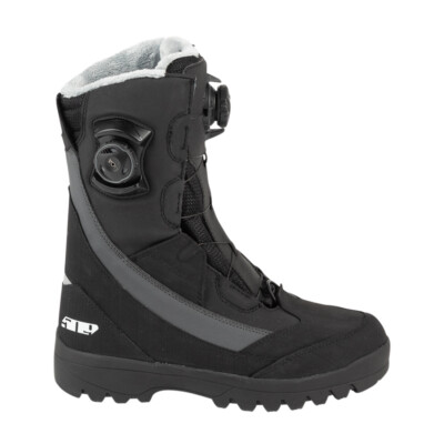 509 Womens Raid Double Boa Snowmobile Boots Black Size 8