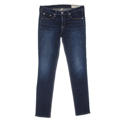 Женские джинсы-скинни Rag & Bone Womens Denim Whisker Wash, потертые после стирки, 24 BHFO 4020