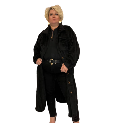 Ladies plus size teddy coat hotsell